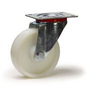 Roulette pivotante grise ø7.5 cm avec freins, charge max 60 kg