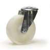 Roulette pivotante, diamètre 125 fixation à trou central ( oeil ), polyamide, charge 150 Kg