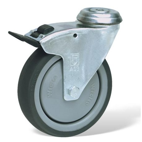 Roulette pivotante, trou central ø 12,2mm - Roulettes pour appareils - MAPO  AG