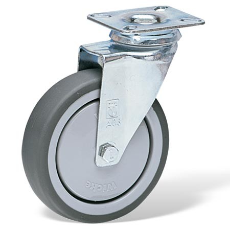 Roulette pivotante diamètre 100 mm pour chariot de four cuisson
