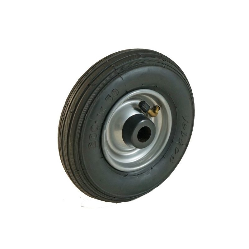 Roue gonflable corps tôle pneu standard chage 150kg 260x85mm