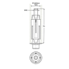 Douille expansible pour tube rond de 24 à 27 oeil de 10 mm