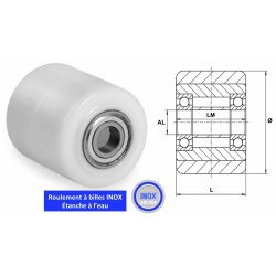 Galet 82 x 90 Polyamide