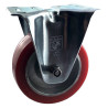 Roulette fixe diamètre 100 mm polyuréthane rouge REDTHANE®