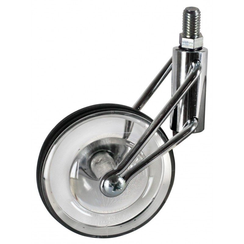 Roulette moderne à tige lisse de 11mm diamètre 65 mm - Gravity Noire