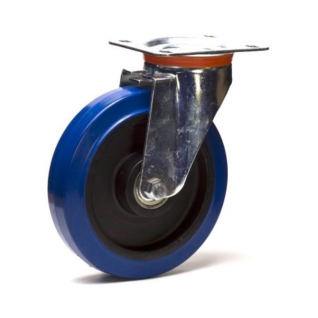 Roulette pivotante en pneumatique - avec roulement à rouleaux - Ø de la roue  230 à 400 mm - hauteur totale 260 à 458 mm - capacité de charge 130 à 250 kg