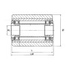 Galet Ø 85 x (L) 80 (LM) 85 (AL) 12 Vulkollan avec joint noir axe acier  (Fenwick)